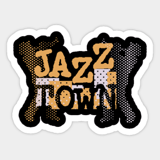 Jazz Town Modern Creative Design Sticker